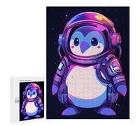 Jigsaw Puzzles for Adults500 PCS Cool Astronaut Penguin Adult Jigsaw Puzzle Family Games Difficult Challenge Fun Activities at Home 500 PCS
