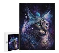 Jigsaw Puzzles for Adults500 PCS Cosmic Lynx Portrait-9 Jigsaw for Adults Brain Teaser Game Pattern Assembly Unique Birthday And Gifts 500 PCS