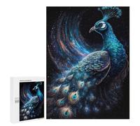 Jigsaw Puzzles for Adults500 PCS Cosmic Peacock Majesty Puzzle for Adults Fun Games Wall Decoration Deal As Gifts for The Whole Family 500 PCS