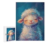 Jigsaw Puzzles for Adults500 PCS Cute Whimsical Sheep Adult Puzzles Brain Teaser Game Home Decoration Help The Brain Exercise 500 PCS
