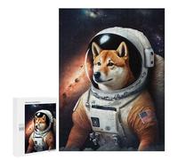 Jigsaw Puzzles for Adults500 PCS Dog Astronaut in Space Suit-1 Puzzle for Adults Fun Games Wall Decoration Deal As Gifts for The Whole Family 500 PCS