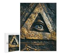 Jigsaw Puzzles for Adults500 PCS Egyptian All Seeing Eye Puzzle for Adults DIY Toys Staycation Kill Time Fun at Home Activities, 500 PCS