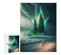 Jigsaw Puzzles for Adults500 PCS Enchanted Coastal Metropolis Puzzle for Adults DIY Toys Staycation Kill Time Fun at Home Activities, 500 PCS