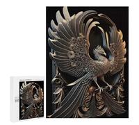 Jigsaw Puzzles for Adults500 PCS Eternal Golden God Phoenix Jigsaws for Adults Family Games Presents for Women Unique Birthday And Gifts 500 PCS