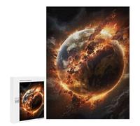 Jigsaw Puzzles for Adults500 PCS Exploding Earth Planet Adult Jigsaw Puzzle Family Games Difficult Challenge Fun Activities at Home 500 PCS