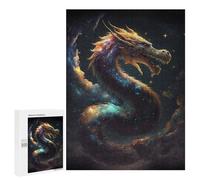 Jigsaw Puzzles for Adults500 PCS Fantasy Space Dragon Adult Jigsaw Puzzle Family Games Difficult Challenge Fun Activities at Home 500 PCS