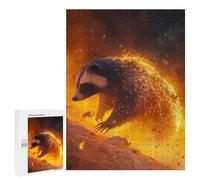 Jigsaw Puzzles for Adults500 PCS Fiery Desert Raccoon Puzzle for Adults DIY Toys Staycation Kill Time Fun at Home Activities, 500 PCS