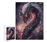 Jigsaw Puzzles for Adults500 PCS Fiery Stone Dragon Adult Puzzles Brain Teaser Game Home Decoration Help The Brain Exercise 500 PCS