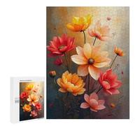 Jigsaw Puzzles for Adults500 PCS Floral Bouquet Painting Jigsaw for Adults Brain Teaser Game Pattern Assembly Unique Birthday And Gifts 500 PCS