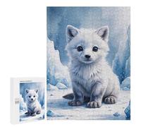 Jigsaw Puzzles for Adults500 PCS FOX Cub Watercolor Adult Puzzles Brain Teaser Game Home Decoration Help The Brain Exercise 500 PCS