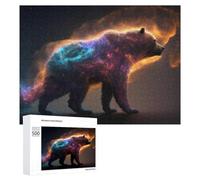 Jigsaw Puzzles for Adults500 PCS Galactic Bear Cosmic Majesty -1 Teenagers Puzzles Anti-Stress Toys Presents for Women Fun Activities at Home 500 PCS