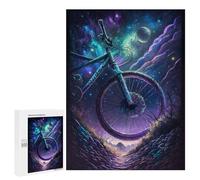 Jigsaw Puzzles for Adults500 PCS Galactic Bicycle Journey Jigsaw for Adults Brain Teaser Game Pattern Assembly Unique Birthday And Gifts 500 PCS