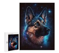 Jigsaw Puzzles for Adults500 PCS Galactic German Shepherd Art Print -5 Teenagers Puzzles Relaxing Games For Family Fun Fun Activities at Home 500 PCS