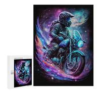 Jigsaw Puzzles for Adults500 PCS Galactic Motorcycle Ride -11 Jigsaw for Adults Brain Teaser Game Pattern Assembly Unique Birthday And Gifts 500 PCS
