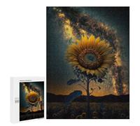 Jigsaw Puzzles for Adults500 PCS Galactic Sunflower -3 Adult Jigsaw Puzzle Hands-on Game But Fun And Humorous Stress Reduction Gifts 500 PCS
