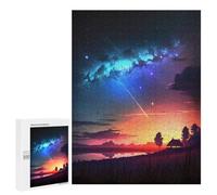 Jigsaw Puzzles for Adults500 PCS Galactic Sunset Reverie Adult Jigsaw Family Game Staycation Kill Time for Birthday, Chrismas 500 PCS