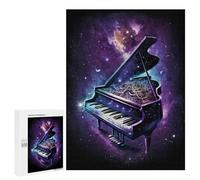 Jigsaw Puzzles for Adults500 PCS Galaxy Grand Piano Art Print-2 Jigsaw for Adults Brain Teaser Game Pattern Assembly Unique Birthday And Gifts 500 PCS