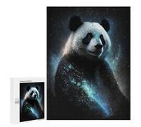 Jigsaw Puzzles for Adults500 PCS Giant Panda with Celestial Glow Teenagers Puzzles Relaxing Games For Family Fun Fun Activities at Home 500 PCS