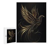 Jigsaw Puzzles for Adults500 PCS Golden Winged Eagle Puzzle for Adults DIY Toys Staycation Kill Time Fun at Home Activities, 500 PCS