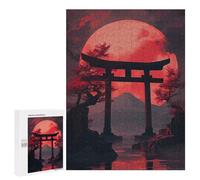 Jigsaw Puzzles for Adults500 PCS Japanese Gate Under Red Mo Adult Jigsaw Puzzle Hands-on Game But Fun And Humorous Stress Reduction Gifts 500 PCS