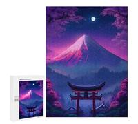 Jigsaw Puzzles for Adults500 PCS Japanese Nature Adult Jigsaw Puzzle Family Games Difficult Challenge Fun Activities at Home 500 PCS