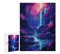 Jigsaw Puzzles for Adults500 PCS Japanese Waterfall Adult Jigsaw Family Game Staycation Kill Time for Birthday, Chrismas 500 PCS