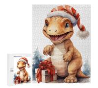 Jigsaw Puzzles for Adults500 PCS Jolly Puppy T Rex Dinosaur Puzzle for Adults DIY Toys Staycation Kill Time Fun at Home Activities, 500 PCS