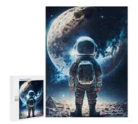 Jigsaw Puzzles for Adults500 PCS Little Boy with Astronaut Adult Jigsaw Puzzle Family Games Difficult Challenge Fun Activities at Home 500 PCS
