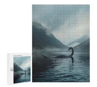 Jigsaw Puzzles for Adults500 PCS Loch Ness Monster in Lake Puzzle for Adults DIY Toys Staycation Kill Time Fun at Home Activities, 500 PCS