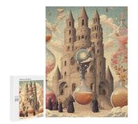 Jigsaw Puzzles for Adults500 PCS Magical Castle with Hourglasses Teenagers Puzzles Relaxing Games For Family Fun Fun Activities at Home 500 PCS