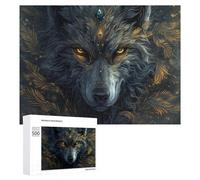 Jigsaw Puzzles for Adults500 PCS Magical Wolf Artwork Jigsaw for Adults Family Games But Fun And Humorous Help The Brain Exercise 500 PCS
