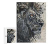 Jigsaw Puzzles for Adults500 PCS Majestic Lion Gaze Puzzle for Adults DIY Toys Staycation Kill Time Fun at Home Activities, 500 PCS