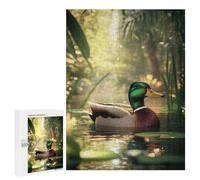 Jigsaw Puzzles for Adults500 PCS Mallard Duck in Pond Adult Puzzles Family Games Home Decoration Christmas Birthday Gifts 500 PCS