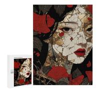 Jigsaw Puzzles for Adults500 PCS Mosaic Woman Japanese Jigsaw for Adults Brain Teaser Game Pattern Assembly Unique Birthday And Gifts 500 PCS