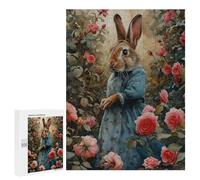 Jigsaw Puzzles for Adults500 PCS Mrs. Rabbit in A Rose Garden Adult Puzzles Brain Teaser Game Home Decoration Help The Brain Exercise 500 PCS