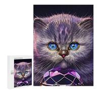 Jigsaw Puzzles for Adults500 PCS Paint Cute Cat Adult Jigsaw Puzzle Family Games Difficult Challenge Fun Activities at Home 500 PCS