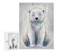 Jigsaw Puzzles for Adults500 PCS Peaceful Polar Bear Adult Jigsaw Family Game Staycation Kill Time for Birthday, Chrismas 500 PCS