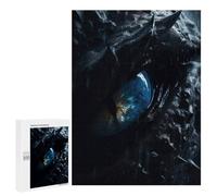 Jigsaw Puzzles for Adults500 PCS Predator Dragons Blue Eye Adult Jigsaw Puzzle Family Games Difficult Challenge Fun Activities at Home 500 PCS