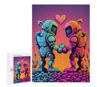Jigsaw Puzzles for Adults500 PCS Robotic Romance A Love Story Puzzle for Adults Fun Games Wall Decoration Deal As Gifts for The Whole Family 500 PCS