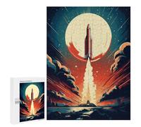 Jigsaw Puzzles for Adults500 PCS Rocket Liftoff Adult Puzzles Brain Teaser Game Home Decoration Help The Brain Exercise 500 PCS