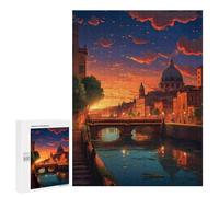 Jigsaw Puzzles for Adults500 PCS Romantic Sunset in Venice Adult Jigsaw Puzzle Hands-on Game But Fun And Humorous Stress Reduction Gifts 500 PCS