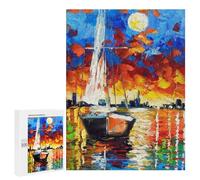 Jigsaw Puzzles for Adults500 PCS Sailboat at Dawn Jigsaws for Adults DIY Toys Wall Art Unique Birthday And Xmas Gifts 500 PCS