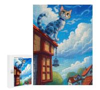 Jigsaw Puzzles for Adults500 PCS Sitting Cat Jigsaw for Adults Family Games But Fun And Humorous Help The Brain Exercise 500 PCS