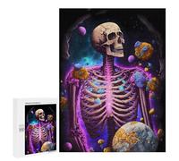 Jigsaw Puzzles for Adults500 PCS Skeleton in Space -1 Puzzle for Adults Fun Games Wall Decoration Deal As Gifts for The Whole Family 500 PCS
