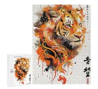 Jigsaw Puzzles for Adults500 PCS Splatter Tiger Puzzle for Adults DIY Toys Staycation Kill Time Fun at Home Activities, 500 PCS