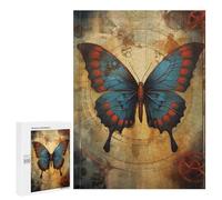 Jigsaw Puzzles for Adults500 PCS Steampunk Butterfly Artwork Puzzle for Adults Fun Games Wall Decoration Deal As Gifts for The Whole Family 500 PCS