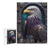 Jigsaw Puzzles for Adults500 PCS Steampunk Eagle Portrait Puzzle for Adults DIY Toys Staycation Kill Time Fun at Home Activities, 500 PCS