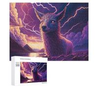 Jigsaw Puzzles for Adults500 PCS Thundering Deer Majesty Jigsaw for Adults Family Games But Fun And Humorous Help The Brain Exercise 500 PCS