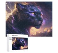 Jigsaw Puzzles for Adults500 PCS Thundering Panther Wild Power Unleashed Jigsaws for Adults DIY Toys Wall Art Unique Birthday And Xmas Gifts 500 PCS