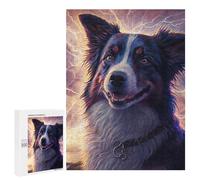 Jigsaw Puzzles for Adults500 PCS Thunderstorm Dog Portrait -1 Jigsaws for Adults DIY Toys Wall Art Unique Birthday And Xmas Gifts 500 PCS